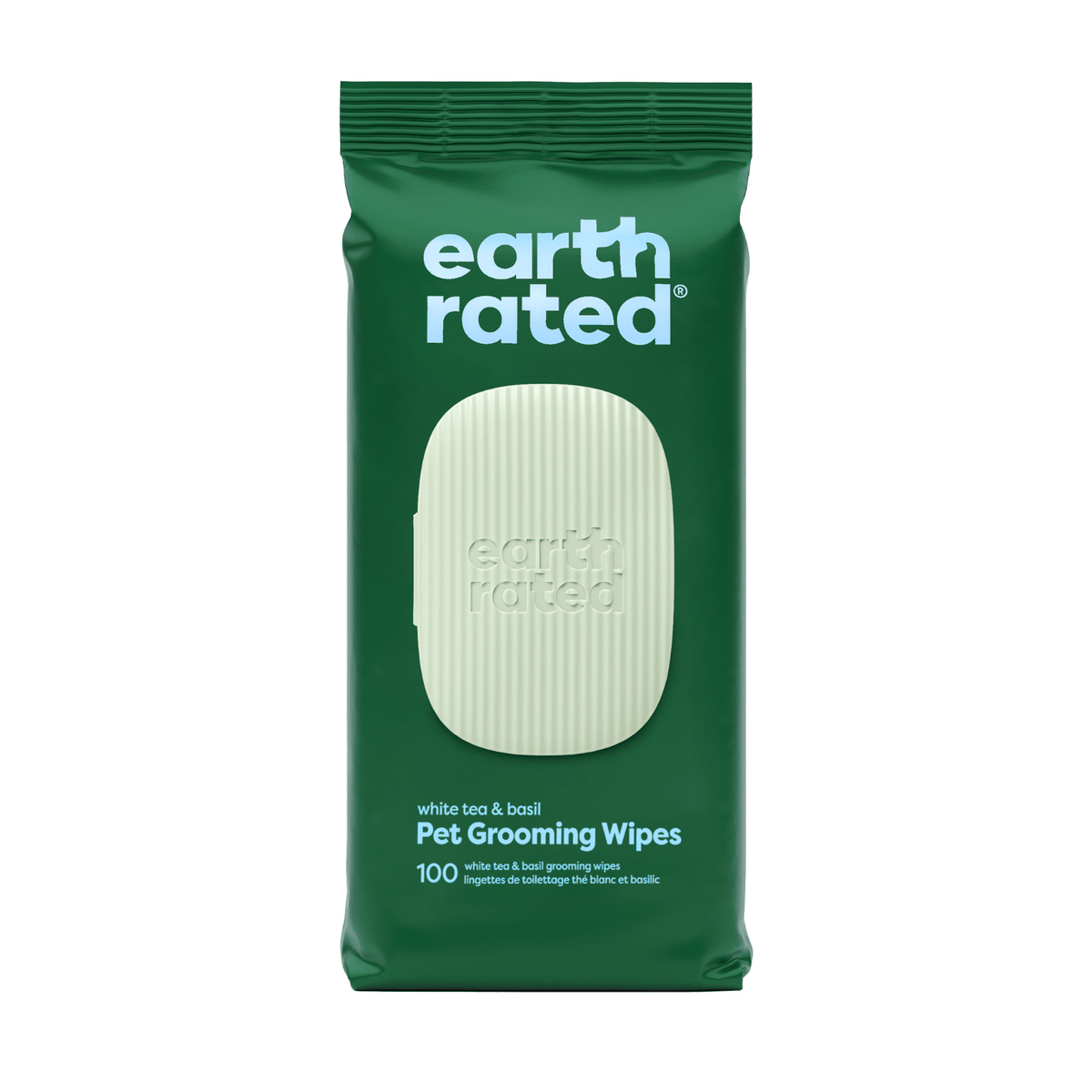 Dog Grooming Wipes - Hypoallergenic Wipes for Paws, Body & Bum | Gentle Daily Cleaning - 100 Wipes (1 Pack) / White Tea & Basil